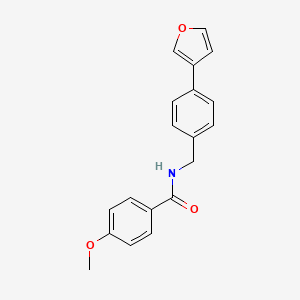 N-(4-(furan-3-yl)benzyl)-4-methoxybenzamide