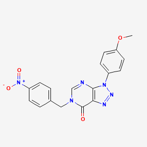 3-(4-Methoxyphenyl)-6-[(4-nitrophenyl)methyl]triazolo[4,5-d]pyrimidin-7-one