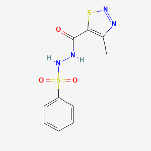 N'-[(4-methyl-1,2,3-thiadiazol-5-yl)carbonyl]benzenesulfonohydrazide