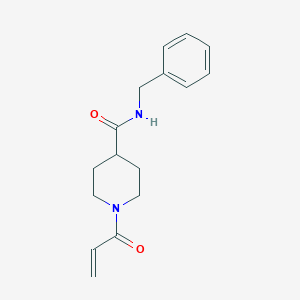 N-Benzyl-1-prop-2-enoylpiperidine-4-carboxamide