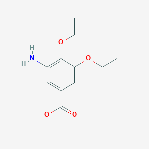 molecular formula C12H17NO4 B3009999 Methyl 3-amino-4,5-diethoxybenzoate CAS No. 1325304-99-1