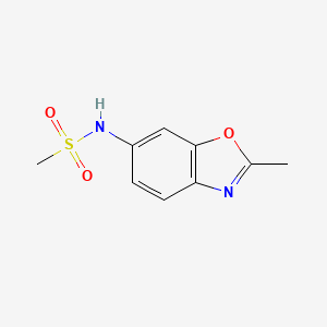 molecular formula C9H10N2O3S B3010005 N-(2-methyl-1,3-benzoxazol-6-yl)methanesulfonamide CAS No. 156244-61-0