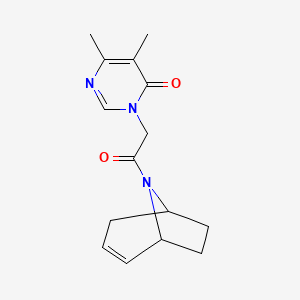 3-(2-((1R,5S)-8-azabicyclo[3.2.1]oct-2-en-8-yl)-2-oxoethyl)-5,6-dimethylpyrimidin-4(3H)-one