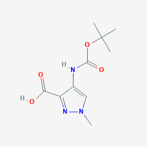 1-Methyl-4-[(2-methylpropan-2-yl)oxycarbonylamino]pyrazole-3-carboxylic acid
