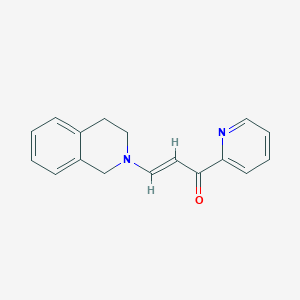 (2E)-1-(pyridin-2-yl)-3-(1,2,3,4-tetrahydroisoquinolin-2-yl)prop-2-en-1-one