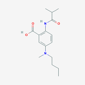 molecular formula C16H24N2O3 B3010028 5-[Butyl(methyl)amino]-2-(isobutyrylamino)benzoic acid CAS No. 1243028-14-9