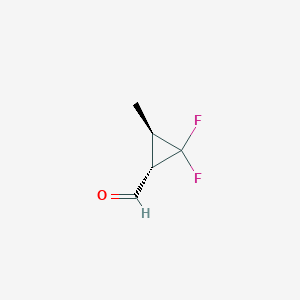 (1S,3R)-2,2-Difluoro-3-methylcyclopropane-1-carbaldehyde