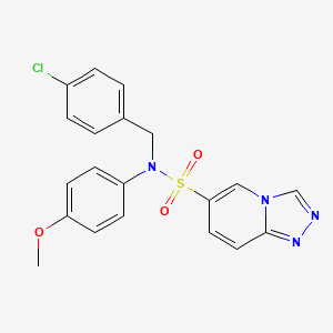 N-(4-chlorobenzyl)-N-(4-methoxyphenyl)[1,2,4]triazolo[4,3-a]pyridine-6-sulfonamide