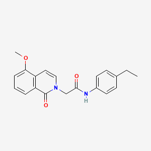 N-(4-ethylphenyl)-2-(5-methoxy-1-oxoisoquinolin-2-yl)acetamide