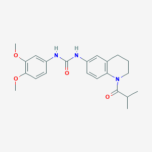 1-(3,4-Dimethoxyphenyl)-3-(1-isobutyryl-1,2,3,4-tetrahydroquinolin-6-yl)urea