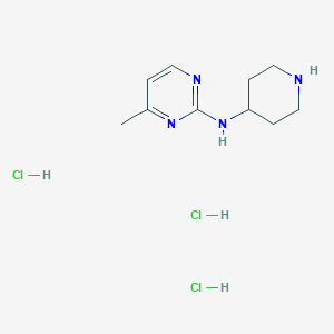 4-Methyl-N-(piperidin-4-yl)pyrimidin-2-amine trihydrochloride