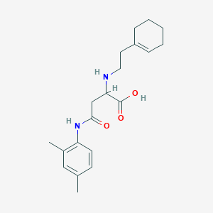 2-[2-(Cyclohexen-1-yl)ethylamino]-4-(2,4-dimethylanilino)-4-oxobutanoic acid