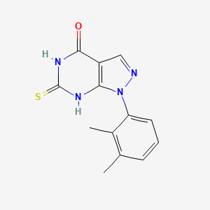 molecular formula C13H12N4OS B3010081 1-(2,3-二甲基苯基)-6-巯基-1H-吡唑并[3,4-d]嘧啶-4(5H)-酮 CAS No. 1416339-45-1