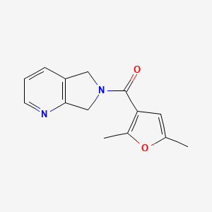 molecular formula C14H14N2O2 B3010094 (2,5-dimethylfuran-3-yl)(5H-pyrrolo[3,4-b]pyridin-6(7H)-yl)methanone CAS No. 2320820-35-5