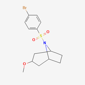(1R,5S)-8-((4-bromophenyl)sulfonyl)-3-methoxy-8-azabicyclo[3.2.1]octane