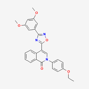 4-[3-(3,5-dimethoxyphenyl)-1,2,4-oxadiazol-5-yl]-2-(4-ethoxyphenyl)isoquinolin-1(2H)-one