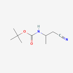molecular formula C9H16N2O2 B3010110 3-Boc-aminobutyronitrile CAS No. 170367-68-7; 194156-55-3