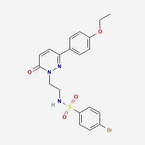 molecular formula C20H20BrN3O4S B3010111 4-bromo-N-(2-(3-(4-ethoxyphenyl)-6-oxopyridazin-1(6H)-yl)ethyl)benzenesulfonamide CAS No. 921880-96-8