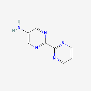 molecular formula C8H7N5 B3010116 2-(Pyrimidin-2-yl)pyrimidin-5-amine CAS No. 1154009-40-1
