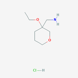 (3-Ethoxyoxan-3-yl)methanamine;hydrochloride