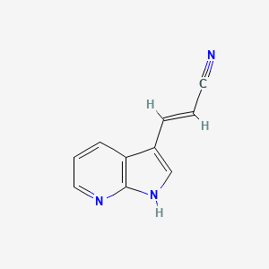 2-Propenenitrile, 3-(1H-pyrrolo[2,3-b]pyridin-3-yl)-