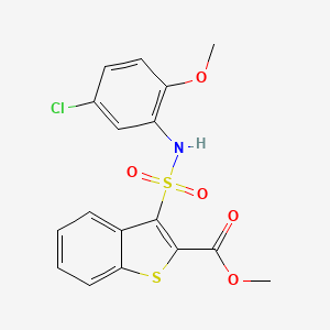 Methyl 3-[(5-chloro-2-methoxyphenyl)sulfamoyl]-1-benzothiophene-2-carboxylate