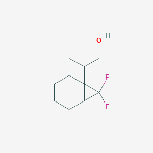 2-(7,7-Difluoro-1-bicyclo[4.1.0]heptanyl)propan-1-ol