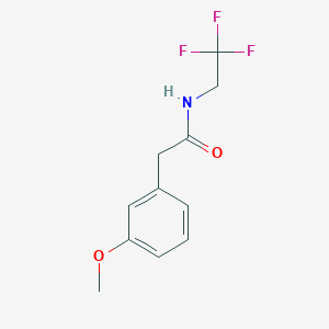 2-(3-Methoxyphenyl)-N-(2,2,2-trifluoroethyl)acetamide