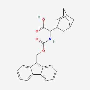 molecular formula C27H29NO4 B3010178 2-(adamantan-1-yl)-2-({[(9H-fluoren-9-yl)methoxy]carbonyl}amino)acetic acid CAS No. 1354546-07-8