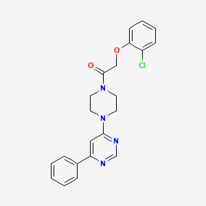 2-(2-Chlorophenoxy)-1-(4-(6-phenylpyrimidin-4-yl)piperazin-1-yl)ethanone