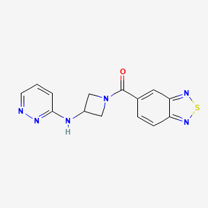 N-[1-(2,1,3-benzothiadiazole-5-carbonyl)azetidin-3-yl]pyridazin-3-amine