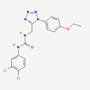 molecular formula C17H16Cl2N6O2 B3010193 1-(3,4-二氯苯基)-3-((1-(4-乙氧基苯基)-1H-四唑-5-基)甲基)脲 CAS No. 920469-72-3