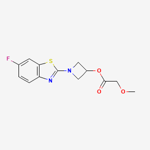 1-(6-Fluorobenzo[d]thiazol-2-yl)azetidin-3-yl 2-methoxyacetate