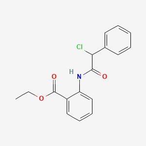 molecular formula C17H16ClNO3 B3010198 Ethyl 2-(2-chloro-2-phenylacetamido)benzoate CAS No. 864932-81-0