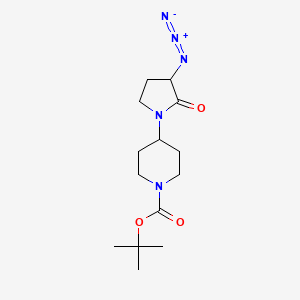 Tert-butyl 4-(3-azido-2-oxopyrrolidin-1-yl)piperidine-1-carboxylate