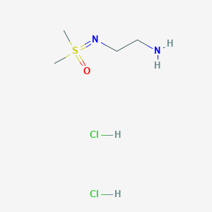 molecular formula C4H14Cl2N2OS B3010217 ((2-氨基乙基)亚氨基)二甲基-l6-磺酰胺二盐酸盐 CAS No. 2137623-23-3