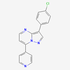 3-(4-Chlorophenyl)-7-(4-pyridinyl)pyrazolo[1,5-a]pyrimidine