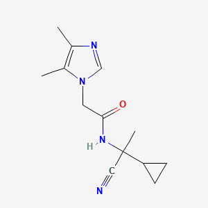 N-(1-cyano-1-cyclopropylethyl)-2-(4,5-dimethyl-1H-imidazol-1-yl)acetamide