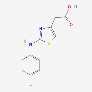 molecular formula C11H9FN2O2S B3010252 [2-(4-Fluoro-phenylamino)-thiazol-4-yl]-acetic acid CAS No. 354124-90-6