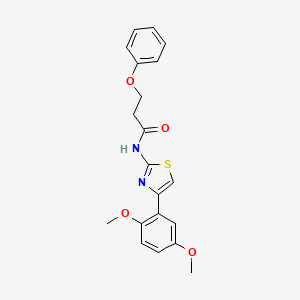 N-(4-(2,5-dimethoxyphenyl)thiazol-2-yl)-3-phenoxypropanamide