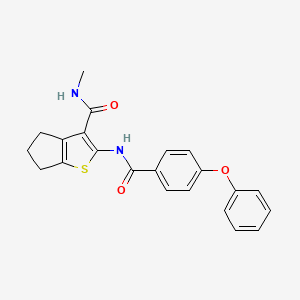 N-methyl-2-[(4-phenoxybenzoyl)amino]-5,6-dihydro-4H-cyclopenta[b]thiophene-3-carboxamide
