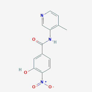 3-hydroxy-N-(4-methylpyridin-3-yl)-4-nitrobenzamide