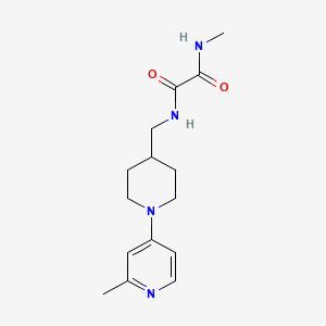 molecular formula C15H22N4O2 B3010280 N1-methyl-N2-((1-(2-methylpyridin-4-yl)piperidin-4-yl)methyl)oxalamide CAS No. 2034530-35-1