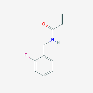 molecular formula C10H10FNO B3010286 2-Propenamide, n-[(2-fluorophenyl)methyl]- CAS No. 1156761-65-7