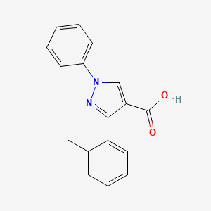 3-(2-methylphenyl)-1-phenyl-1H-pyrazole-4-carboxylic acid