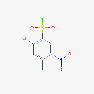 2-Chloro-4-methyl-5-nitrobenzene-1-sulfonyl chloride