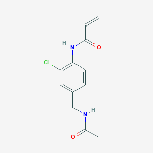 N-[2-chloro-4-(acetamidomethyl)phenyl]prop-2-enamide