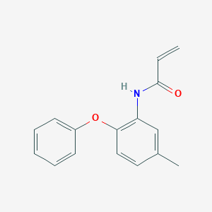 molecular formula C16H15NO2 B3010307 N-(5-Methyl-2-phenoxyphenyl)prop-2-enamide CAS No. 2305525-33-9