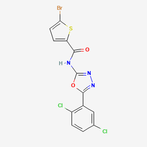 5-bromo-N-[5-(2,5-dichlorophenyl)-1,3,4-oxadiazol-2-yl]thiophene-2-carboxamide