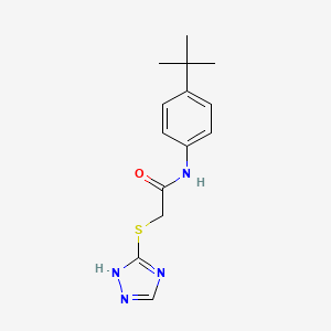molecular formula C14H18N4OS B3010323 N-(4-tert-butylphenyl)-2-(1H-1,2,4-triazol-3-ylsulfanyl)acetamide CAS No. 717130-47-7